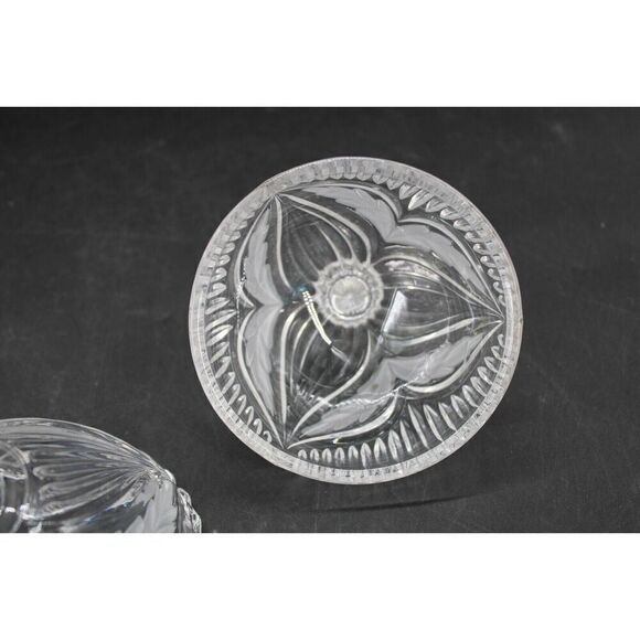 Crystal Candy Dish - Frosted Design Vintage - Picture 10 of 10